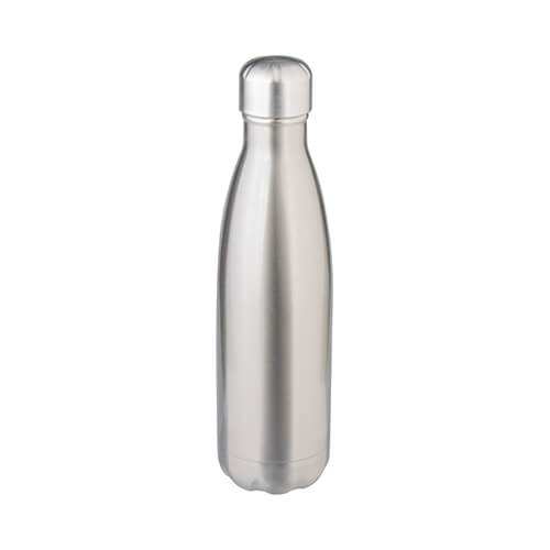Water bottle - bottle 500 ml for sublimation printing – silver