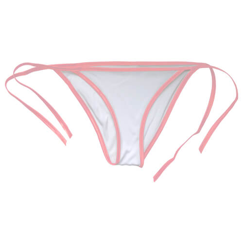 Women’s sublimation-ready briefs with pink trim