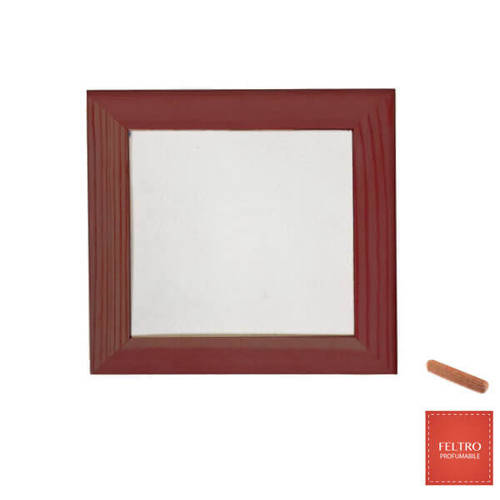 Wooden, dark photo frame 15 x 15 cm with felt Sublimation Thermal Transfer