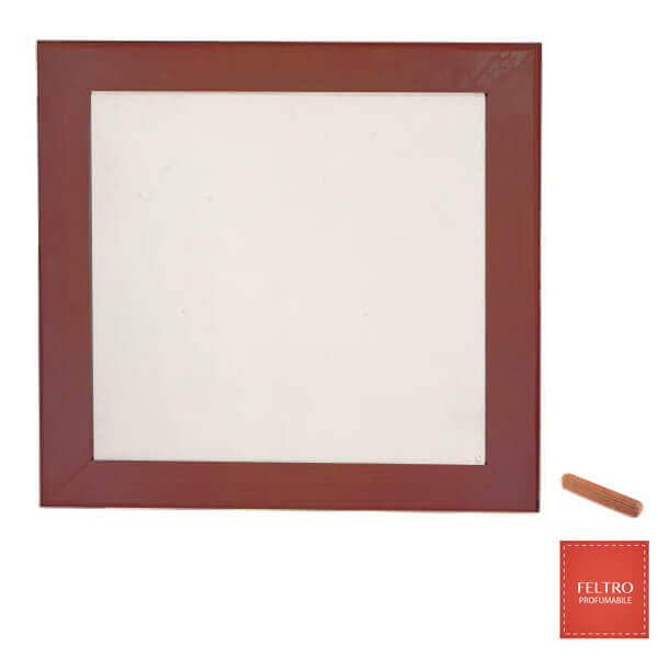 Wooden, dark photo frame 24 x 24 cm  with felt Sublimation Thermal Transfer