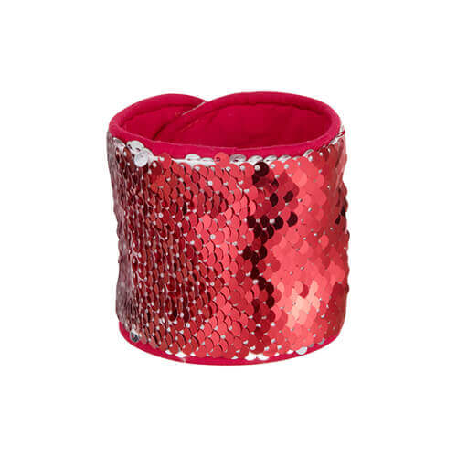 Wristband with two-colour sequins for sublimation - red