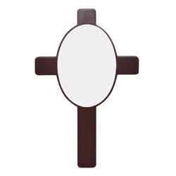 Cadre photo en forme de croix avec ellipse 14,5 x 10 cm Sublimation Transfert Thermique