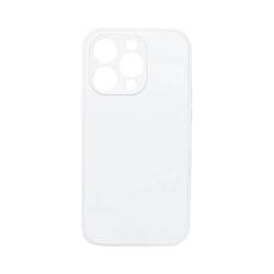 Coque en caoutchouc sublimée blanche pour iPhone 14 Pro
