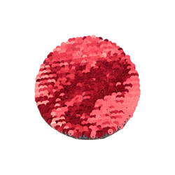 Les paillettes bicolores pour la sublimation et l'application sur les textiles - cercle rouge Ø 10