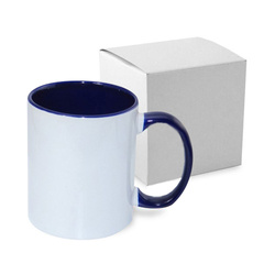 Mug A+ 330 ml FUNNY bleu marine avec boîte Sublimation Transfert Thermique