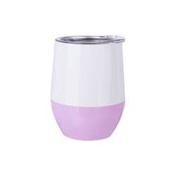 Mug à vin chaud 360 ml sublimable - blanc-violet