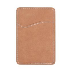 Porte-cartes de crédit en cuir pour smartphone à sublimation - marron