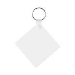 Porte-clés en plastique pour sublimation - carré