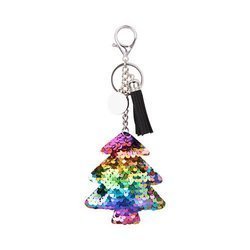 Porte-clés pour sublimation clés - sapin de Noël multicolore
