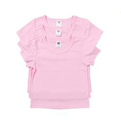 T-shirt enfant à manches courtes pour sublimation - rose