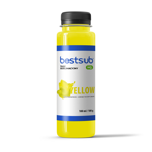 Encre de sublimation BestSub HQ - Yellow 1000 ml Sublimation Transfert  Thermique, MATÉRIAUX \ ENCRES ET GELS