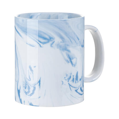 Mug en verre givré 330 ml pour sublimation - dégradé bleu marine Bleu foncé, TASSES ET CÉRAMIQUES \ MUGS \ TASSES COLORÉES