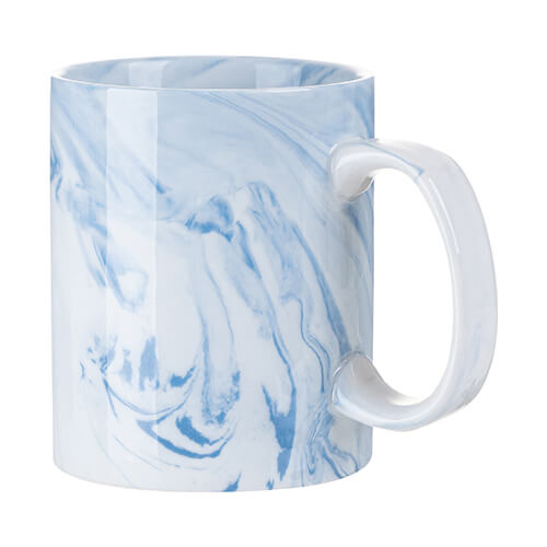 Mug en verre givré 330 ml pour sublimation - dégradé bleu marine Bleu foncé, TASSES ET CÉRAMIQUES \ MUGS \ TASSES COLORÉES
