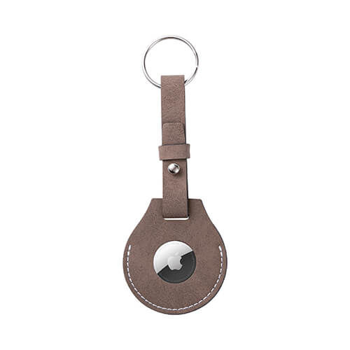 Porte-clés en cuir / étui AirTag pour sublimation - gris Gris