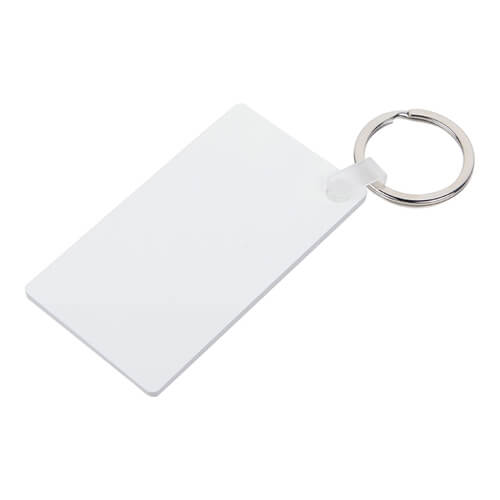 Porte-clés en plastique pour sublimation - rectangle