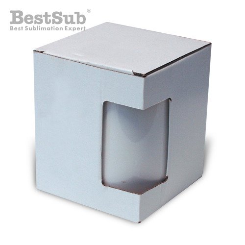 Boîte avec fenêtre pour mug 450 ml en carton Sublimation Transfert Thermique