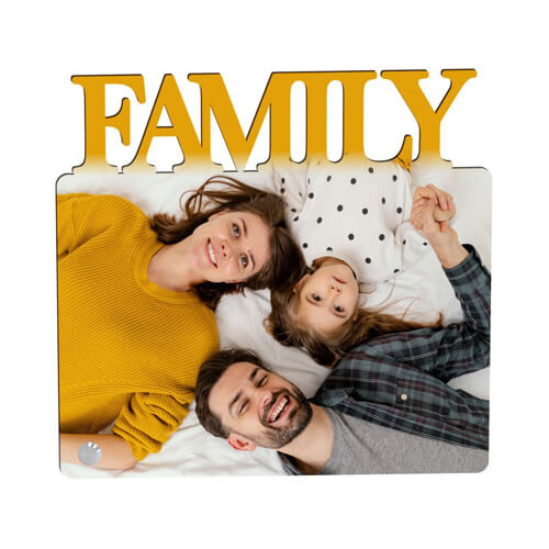 Cadre photo en MDF pour sublimation - Famille