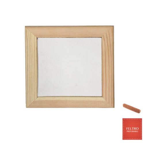 Cadre photo en bois 15 x 15 cm avec feutre Sublimation Transfert Thermique