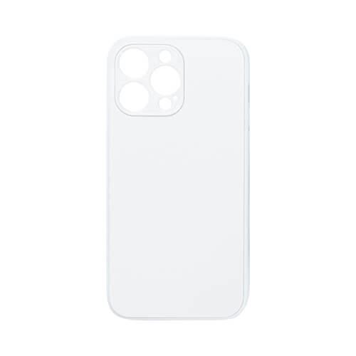 Coque en caoutchouc sublimée blanche pour iPhone 14 Pro Max