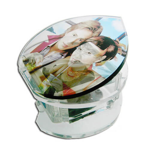 Cristal photo boîte à musique goutte d'eau modèle SJ18