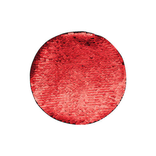 Les paillettes bicolores pour la sublimation et l'application sur les textiles - cercle rouge Ø 19