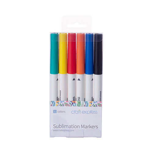 Marqueurs à sublimation Craft Express Joy - 6 couleurs
