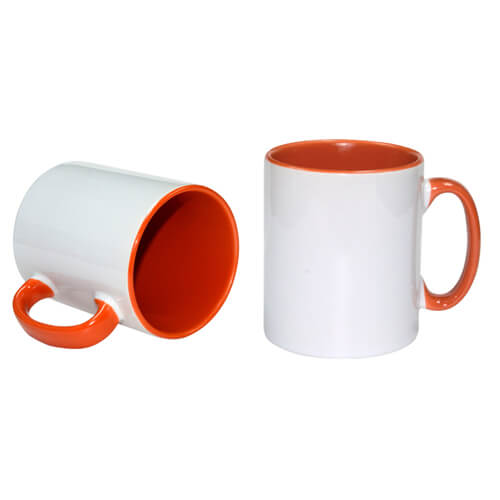 Mug 300 ml FUNNY orange Sublimation Transfert Thermique