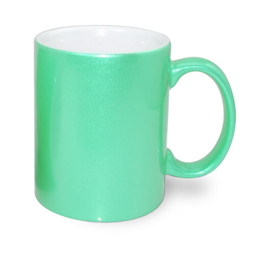 Mug 330 ml métallisés – vert clair Sublimation Transfert Thermique