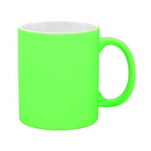 Mug Fluo Color – vert clair mat pour transfert thermique
