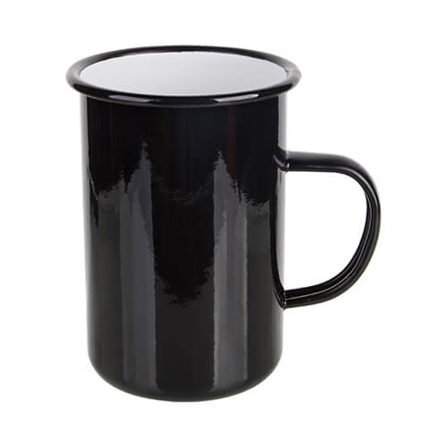 Mug en métal 450 ml pour transfert thermique - noir