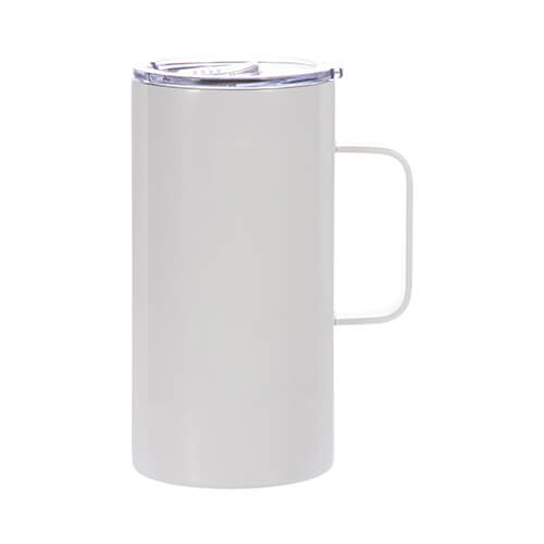 Mug inox 600 ml pour sublimation - blanc