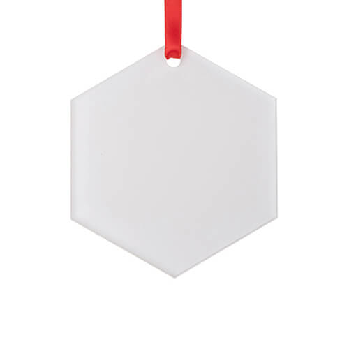 Pendentif acrylique pour sublimation - hexagone