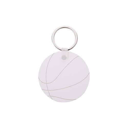 Porte­-clés en MDF pour sublimation - Ballon de basket