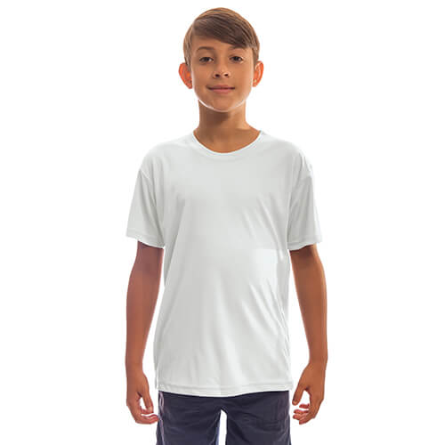 T-shirt Solar Manches Courtes Adolescent pour sublimation - blanc