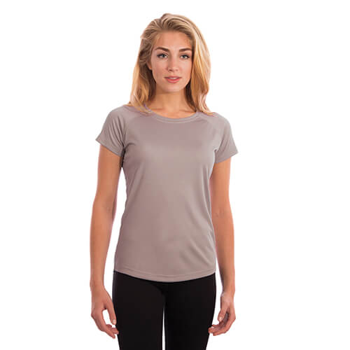T-shirt Solar Manches Courtes Femme pour sublimation - Athletic Grey