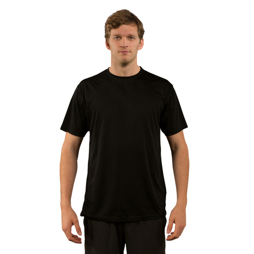 T-shirt Solar Manches Courtes Homme pour sublimation - Black