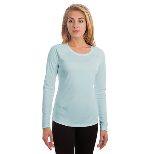 T-shirt Solar Manches Longues Femme pour sublimation - Arctic Blue