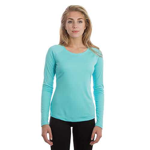 T-shirt Solar Manches Longues Femme pour sublimation - Water Blue