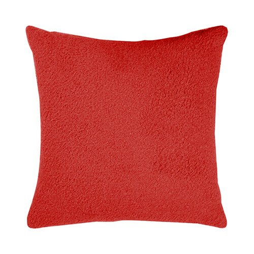 Taie d'oreiller en peluche BestSub 40 x 40 cm pour sublimation - rouge