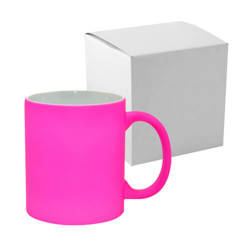Κούπα Fluo Color - ροζ ματ με κουτί από χαρτόνι