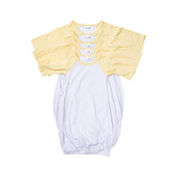 Μακρυμάνικο πουκάμισο ύπνου για εξάχνωση - κίτρινα μανίκια