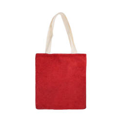 Τσάντα από βελούδο 34 x 37 cm για εξάχνωση - κόκκινη