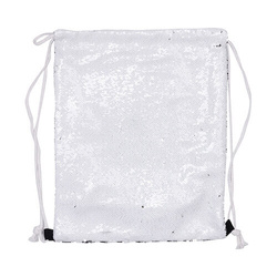 Τσάντα πλάτης 36 x 45 cm με πούλιες για εξάχνωση - λευκό