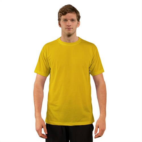 Βασικό κοντομάνικο μπλουζάκι για εξάχνωση - Κίτρινο