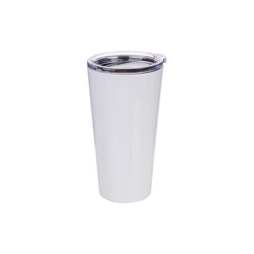 Θερμικό ποτήρι από ανοξείδωτο χάλυβα 480 ml για εξάχνωση - λευκό