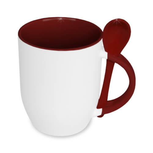 Κούπα με κουτάλι καφέ επίστρωση JS για εξάχνωση 