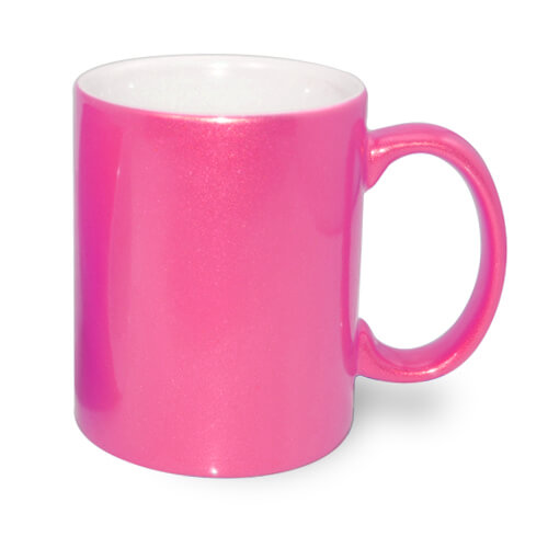 Κούπα Metalic 330 ml σκούρο ροζ εξάχνωση Θερμική μεταφορά