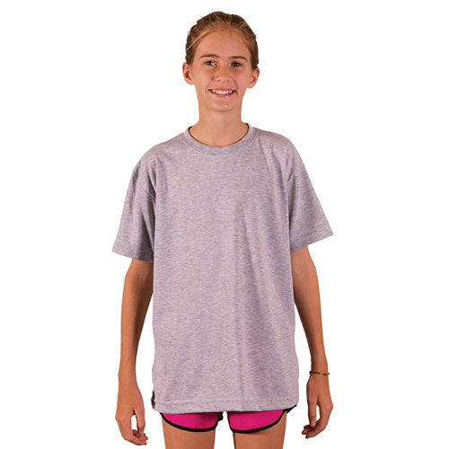 Νεανικό κοντομάνικο μπλουζάκι Basic για εξάχνωση - γκρι