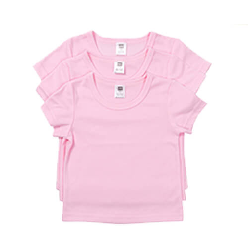 Παιδικό κοντομάνικο μπλουζάκι για εξάχνωση - ροζ
