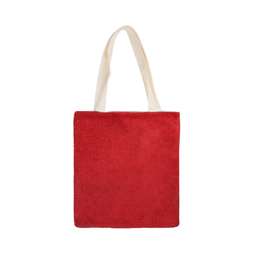 Τσάντα από βελούδο 34 x 37 cm για εξάχνωση - κόκκινη